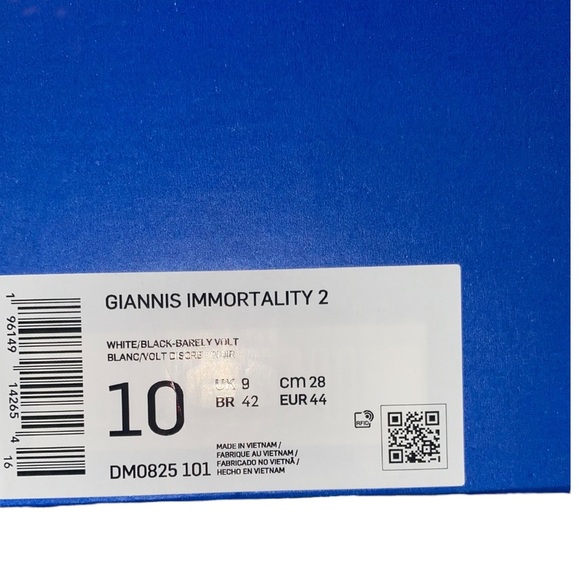 Nike Men's Giannis Immortality 2 White Black Basketball Shoes Sneakers Trainers - Picture 15 of 15